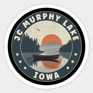 JC Murphy Lake Iowa Sunset Sticker